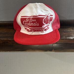 Vintage St Louis Cardinal One Size Snap Back Made In USA Hat